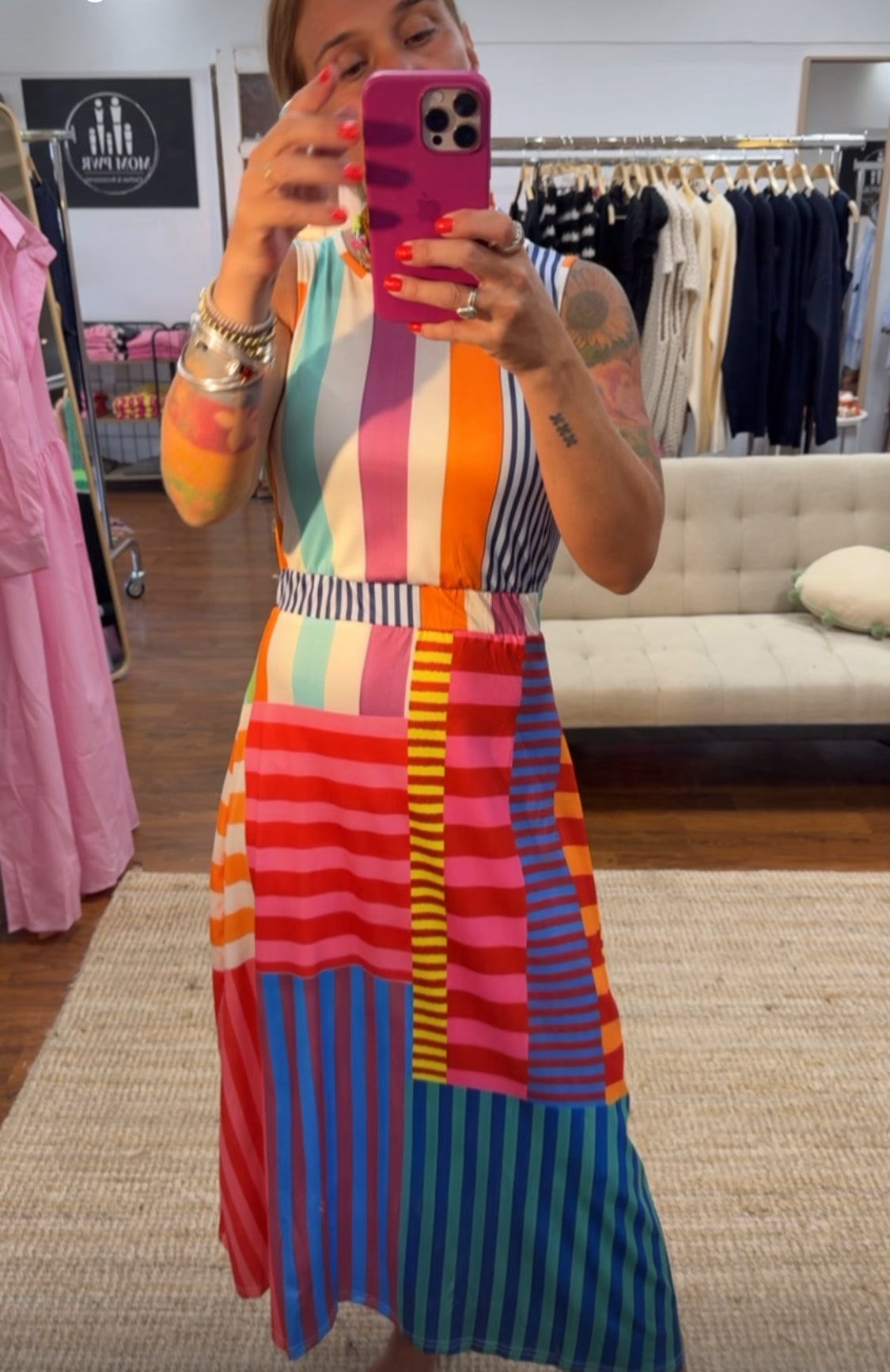 Vestido geométrico