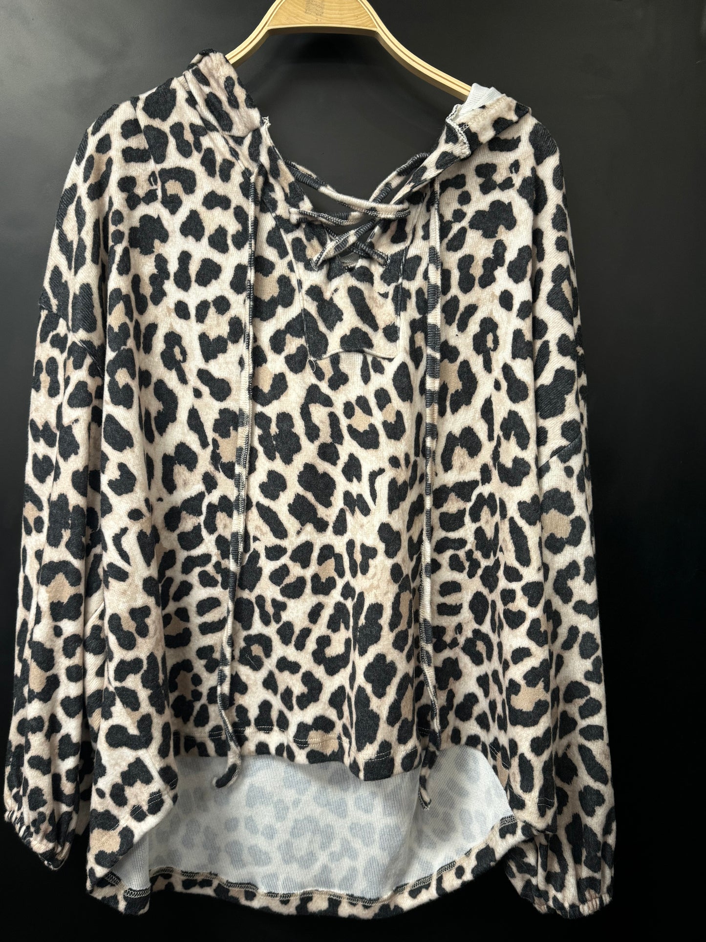 Sweat animal print com capuz