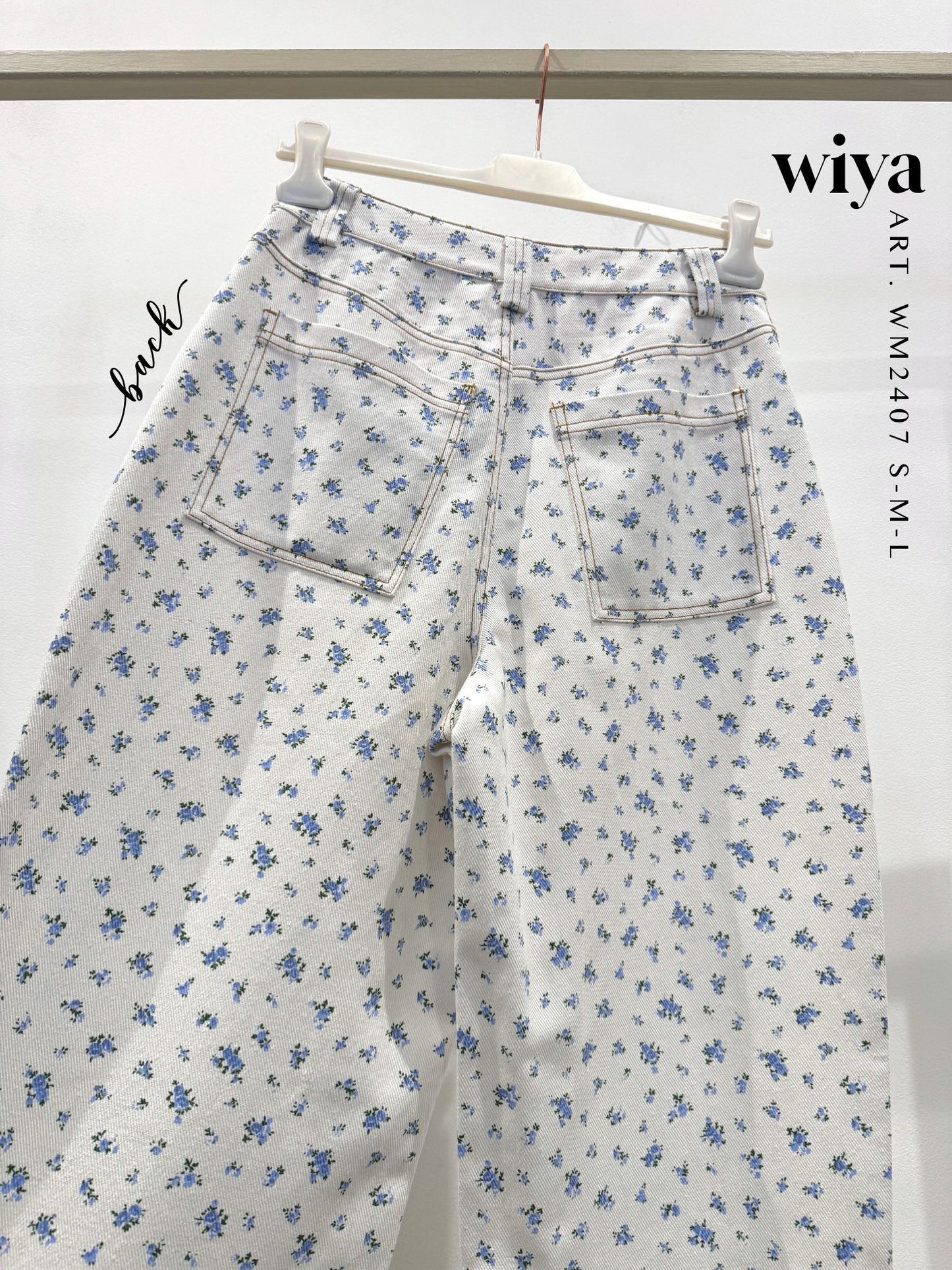 Calças wyia flores
