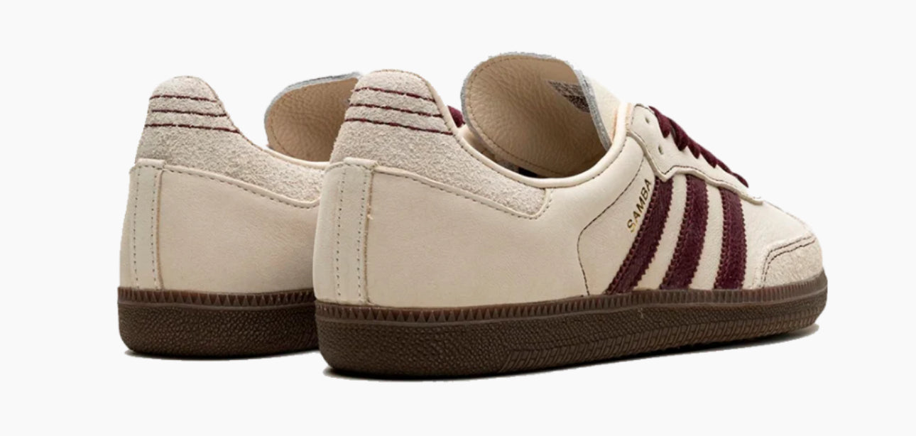 Adidas Samba OG Wonder White Maroon