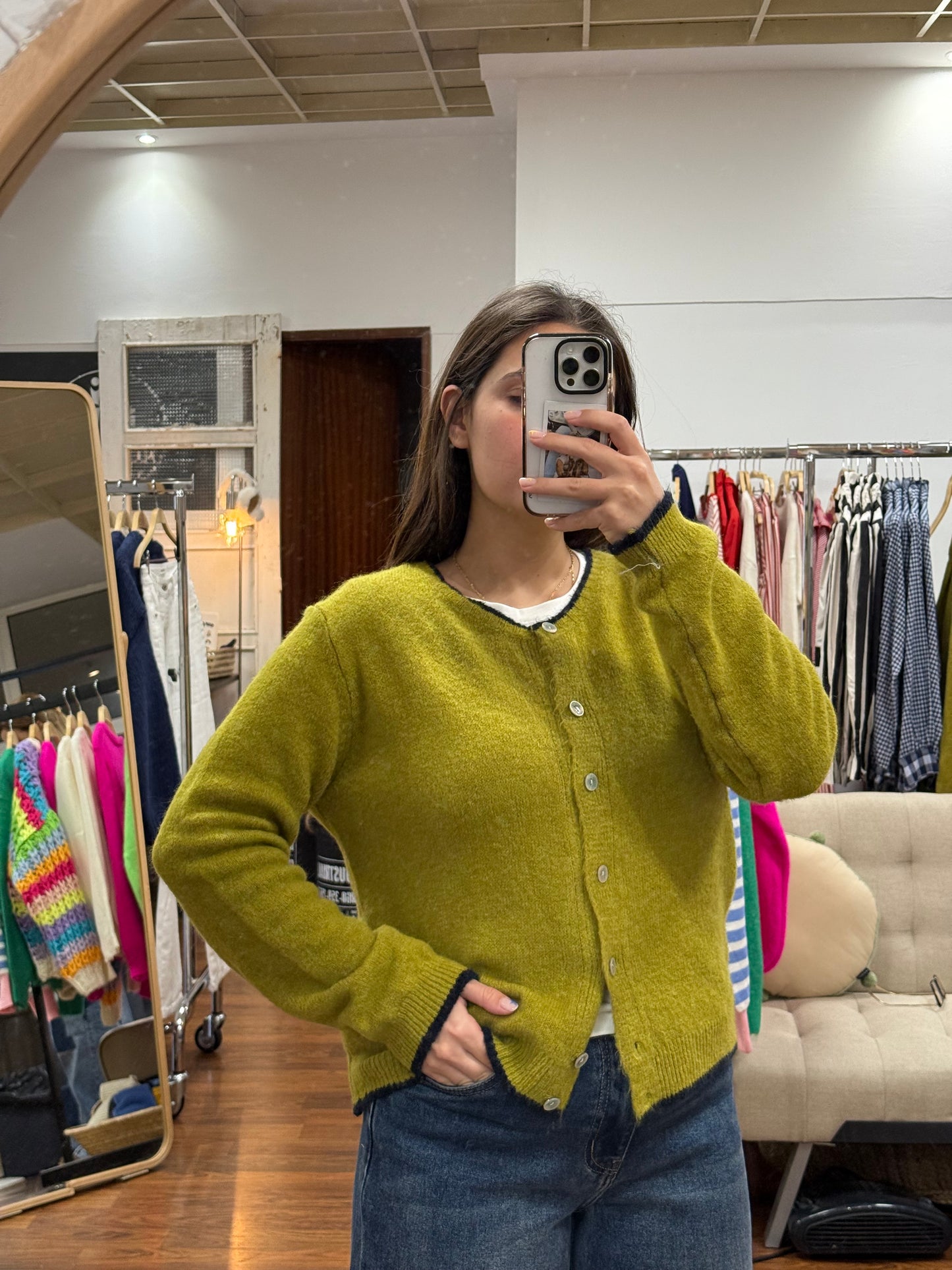 Cardigan frutos secos