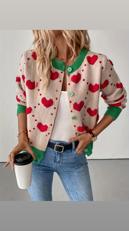 Cardigan coração ♥️