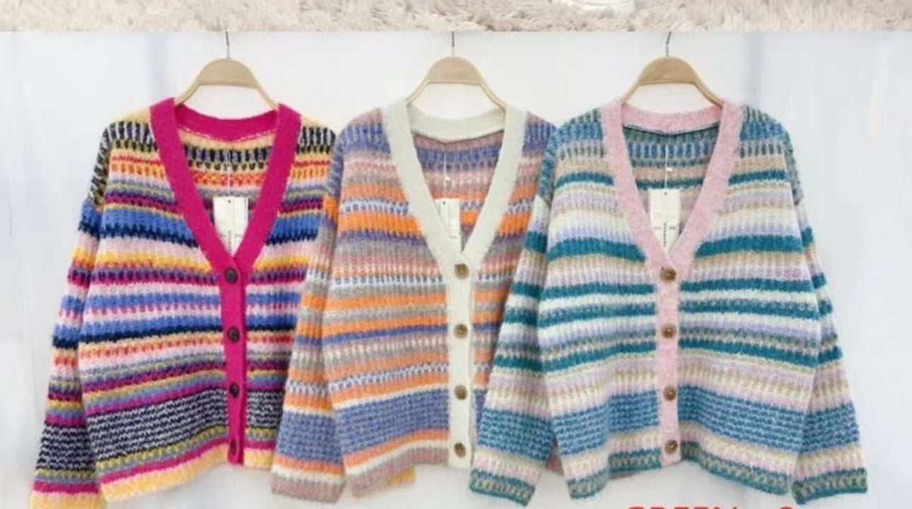 Cardigan tricolor