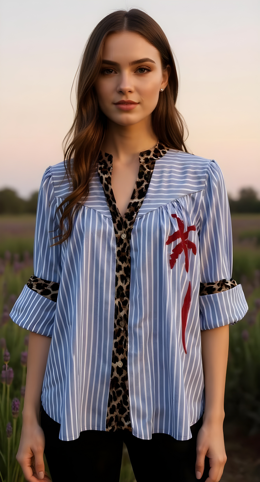 Camisa leo palm tree