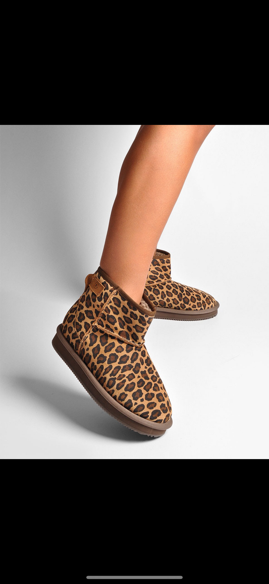 Botas de pele ruika leopardo